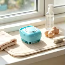 Chenille Silicone Bath Brush Duo