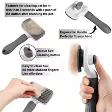 Velour Self-Cleaning Slicker Brush