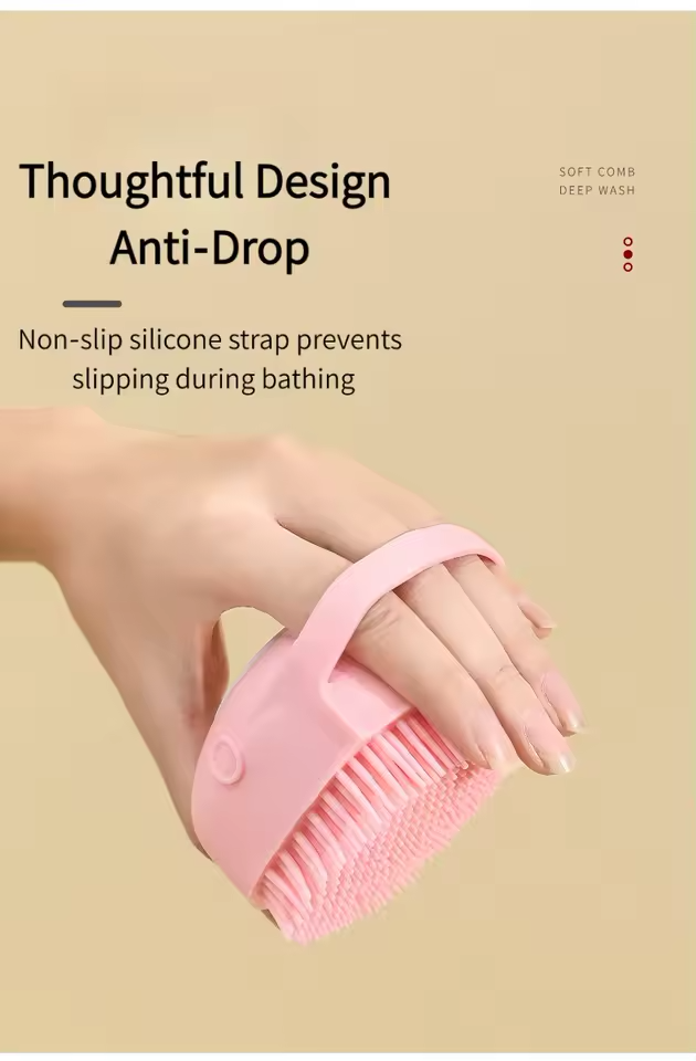 Chenille Silicone Bath Brush Duo